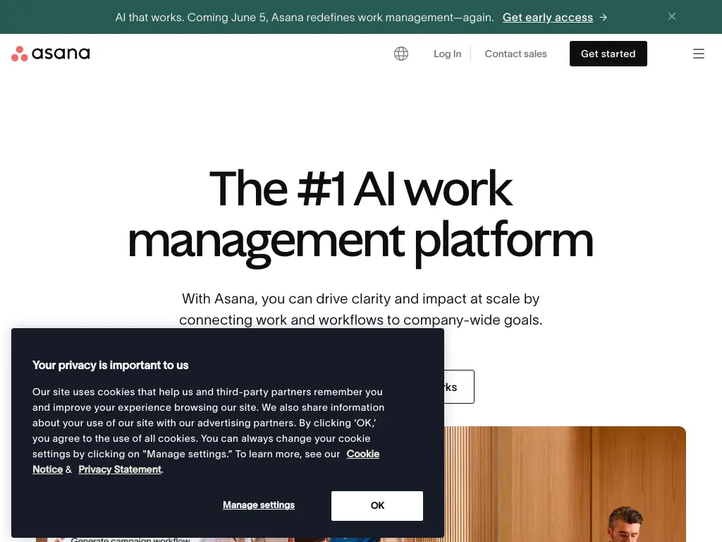 Asana website